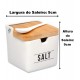 Saleiro 270ml De Porcelana Manhattan Branco
